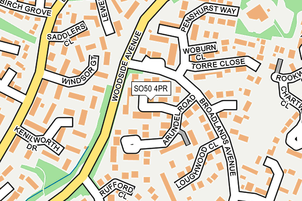 SO50 4PR map - OS OpenMap – Local (Ordnance Survey)