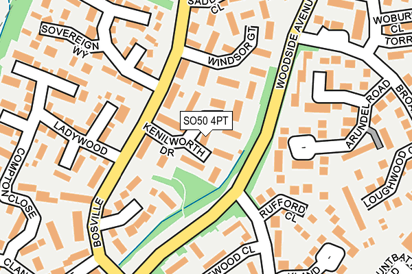 SO50 4PT map - OS OpenMap – Local (Ordnance Survey)