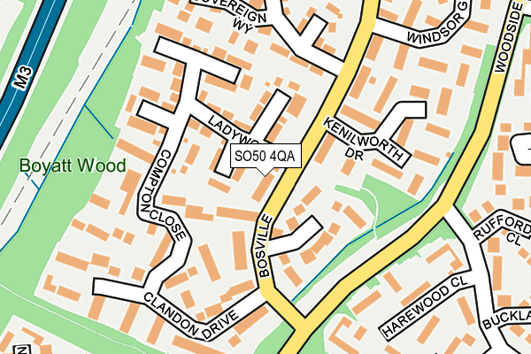 SO50 4QA map - OS OpenMap – Local (Ordnance Survey)