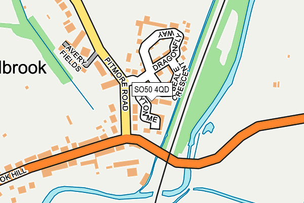 SO50 4QD map - OS OpenMap – Local (Ordnance Survey)