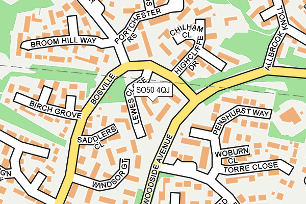 SO50 4QJ map - OS OpenMap – Local (Ordnance Survey)
