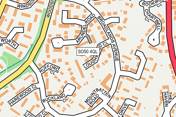 SO50 4QL map - OS OpenMap – Local (Ordnance Survey)