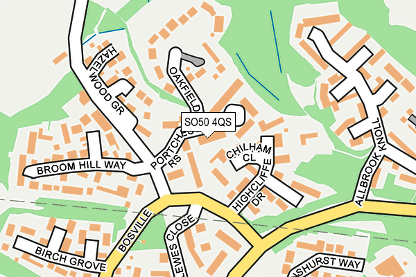 SO50 4QS map - OS OpenMap – Local (Ordnance Survey)