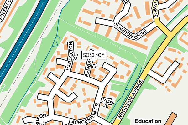 SO50 4QY map - OS OpenMap – Local (Ordnance Survey)