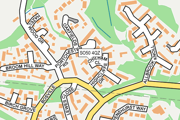 SO50 4QZ map - OS OpenMap – Local (Ordnance Survey)