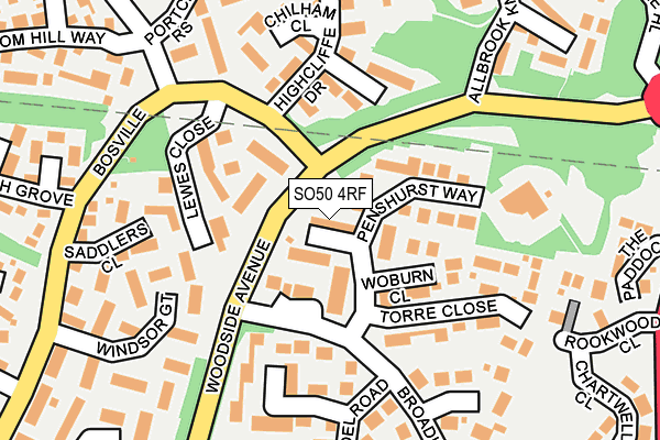 SO50 4RF map - OS OpenMap – Local (Ordnance Survey)