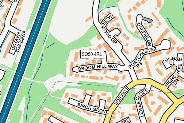 SO50 4RL map - OS OpenMap – Local (Ordnance Survey)