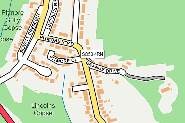 SO50 4RN map - OS OpenMap – Local (Ordnance Survey)
