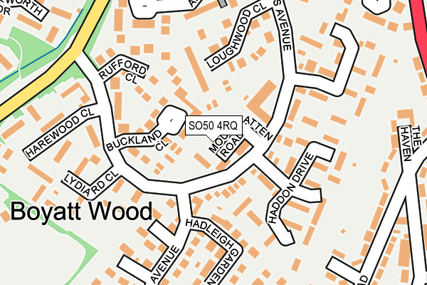 SO50 4RQ map - OS OpenMap – Local (Ordnance Survey)