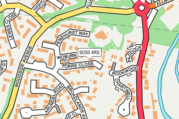 SO50 4RS map - OS OpenMap – Local (Ordnance Survey)