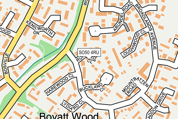 SO50 4RU map - OS OpenMap – Local (Ordnance Survey)