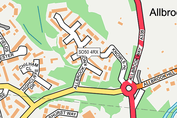 SO50 4RX map - OS OpenMap – Local (Ordnance Survey)