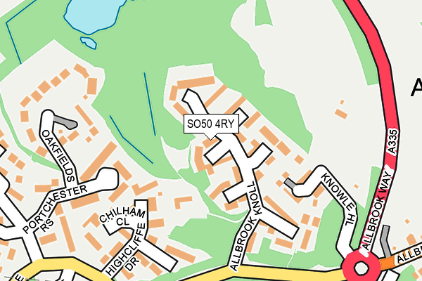 SO50 4RY map - OS OpenMap – Local (Ordnance Survey)