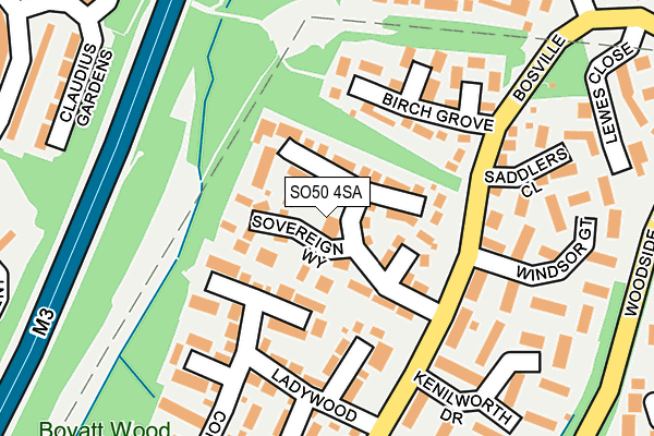 SO50 4SA map - OS OpenMap – Local (Ordnance Survey)