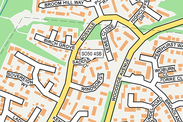 SO50 4SB map - OS OpenMap – Local (Ordnance Survey)