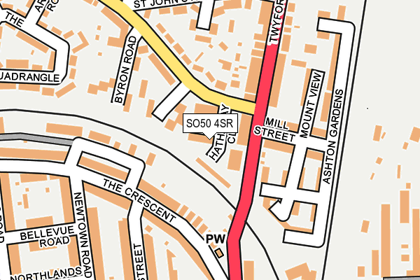 SO50 4SR map - OS OpenMap – Local (Ordnance Survey)