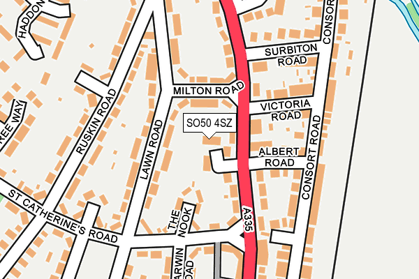 SO50 4SZ map - OS OpenMap – Local (Ordnance Survey)