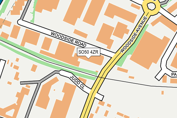 SO50 4ZR map - OS OpenMap – Local (Ordnance Survey)
