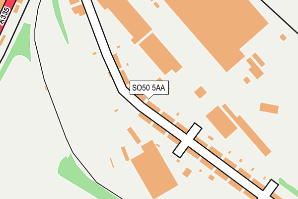SO50 5AA map - OS OpenMap – Local (Ordnance Survey)