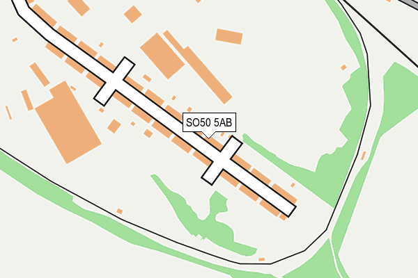 SO50 5AB map - OS OpenMap – Local (Ordnance Survey)