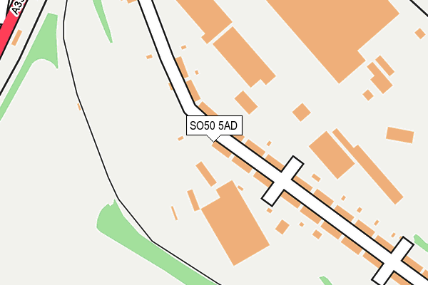 SO50 5AD map - OS OpenMap – Local (Ordnance Survey)