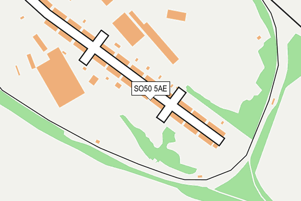 SO50 5AE map - OS OpenMap – Local (Ordnance Survey)