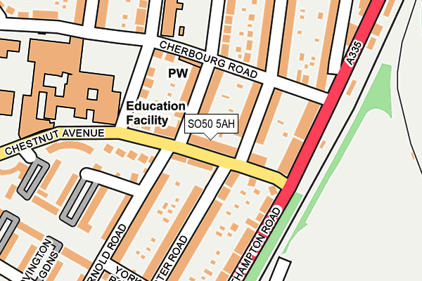 SO50 5AH map - OS OpenMap – Local (Ordnance Survey)