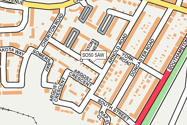 SO50 5AW map - OS OpenMap – Local (Ordnance Survey)