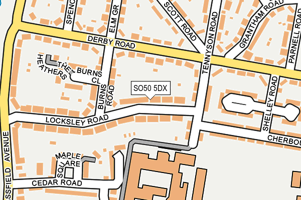 SO50 5DX map - OS OpenMap – Local (Ordnance Survey)
