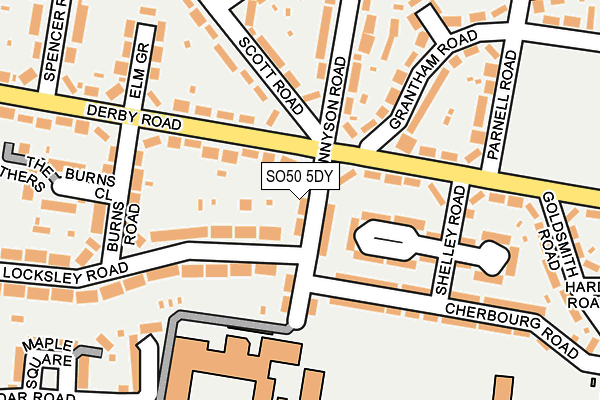 SO50 5DY map - OS OpenMap – Local (Ordnance Survey)