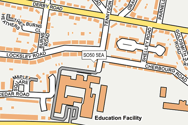 SO50 5EA map - OS OpenMap – Local (Ordnance Survey)