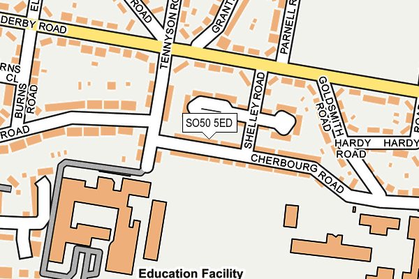 SO50 5ED map - OS OpenMap – Local (Ordnance Survey)