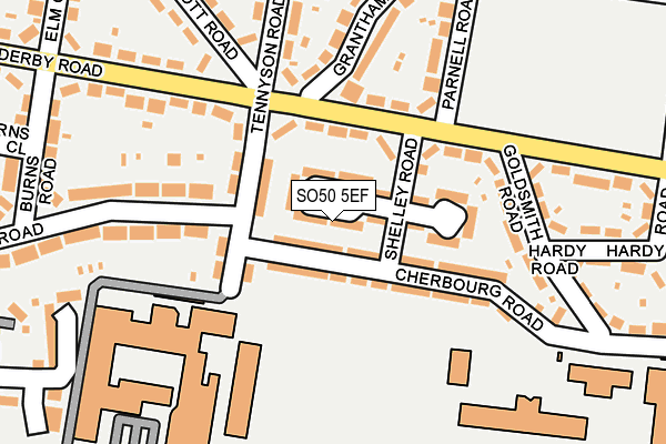 SO50 5EF map - OS OpenMap – Local (Ordnance Survey)