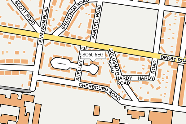 SO50 5EG map - OS OpenMap – Local (Ordnance Survey)