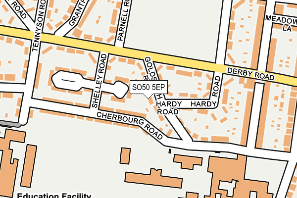 SO50 5EP map - OS OpenMap – Local (Ordnance Survey)