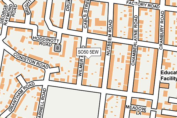 SO50 5EW map - OS OpenMap – Local (Ordnance Survey)