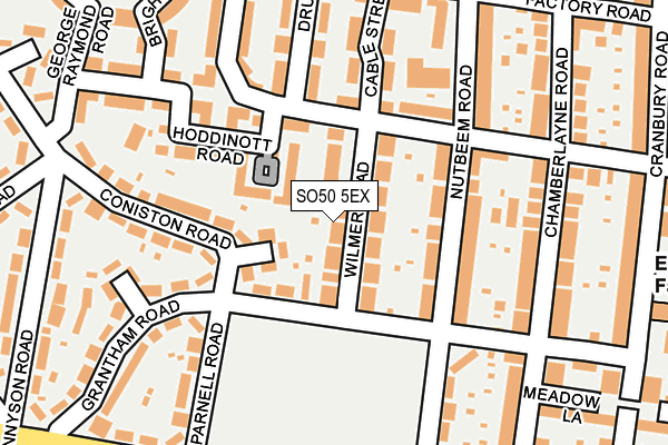 SO50 5EX map - OS OpenMap – Local (Ordnance Survey)
