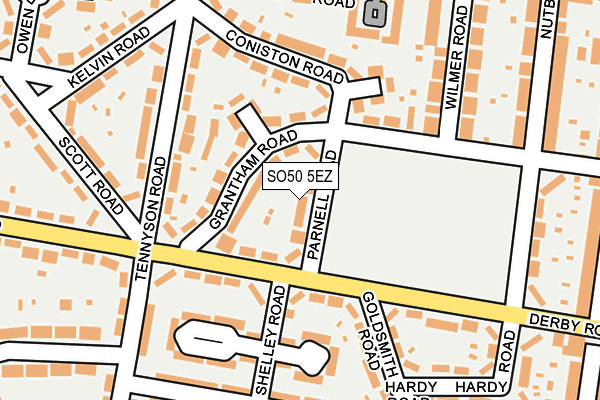 SO50 5EZ map - OS OpenMap – Local (Ordnance Survey)