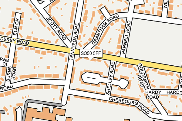 SO50 5FF map - OS OpenMap – Local (Ordnance Survey)