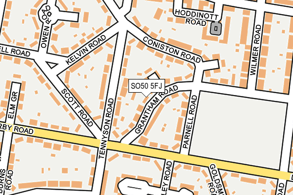 SO50 5FJ map - OS OpenMap – Local (Ordnance Survey)