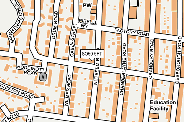 SO50 5FT map - OS OpenMap – Local (Ordnance Survey)