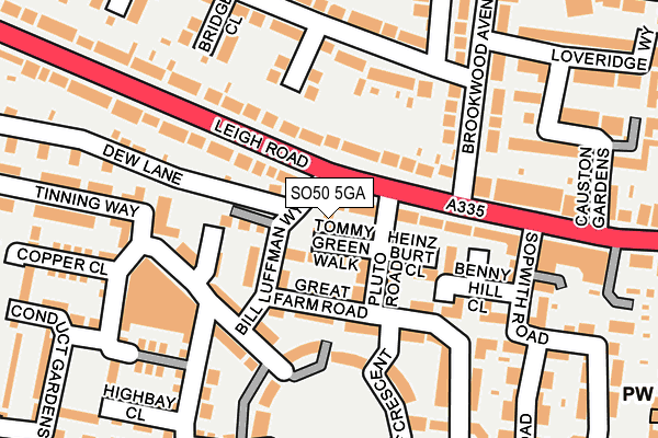 SO50 5GA map - OS OpenMap – Local (Ordnance Survey)