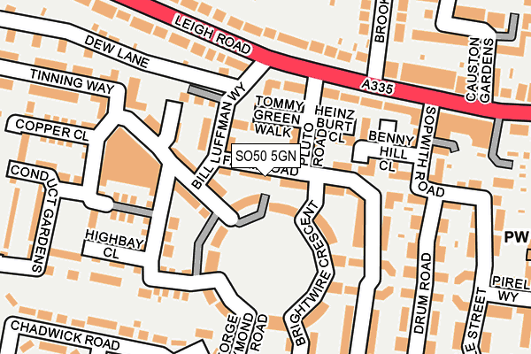 SO50 5GN map - OS OpenMap – Local (Ordnance Survey)