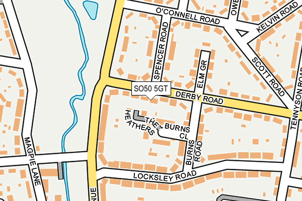 SO50 5GT map - OS OpenMap – Local (Ordnance Survey)