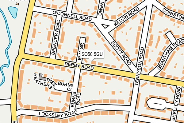 SO50 5GU map - OS OpenMap – Local (Ordnance Survey)