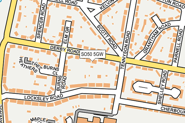 SO50 5GW map - OS OpenMap – Local (Ordnance Survey)