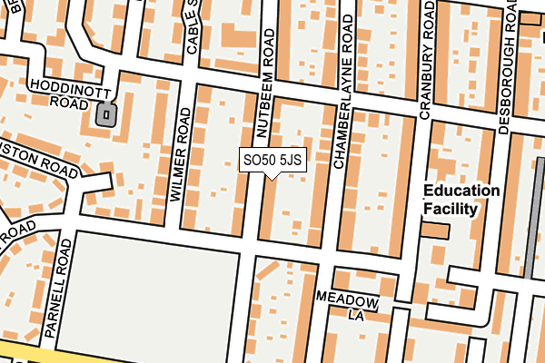 SO50 5JS map - OS OpenMap – Local (Ordnance Survey)