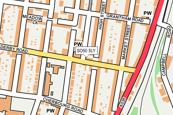 SO50 5LY map - OS OpenMap – Local (Ordnance Survey)