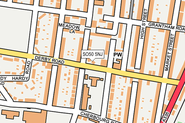 SO50 5NJ map - OS OpenMap – Local (Ordnance Survey)