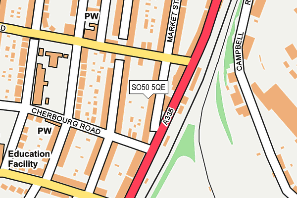 SO50 5QE map - OS OpenMap – Local (Ordnance Survey)